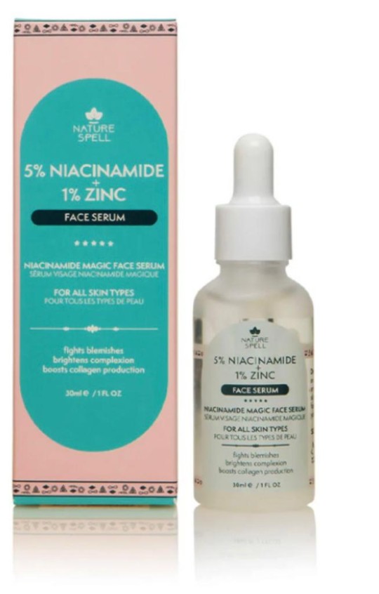 سرم نیاسیامید برند انگلیسی نیچر پیلز  چهت برطرف نمودن جای جوش و لکهای صورت